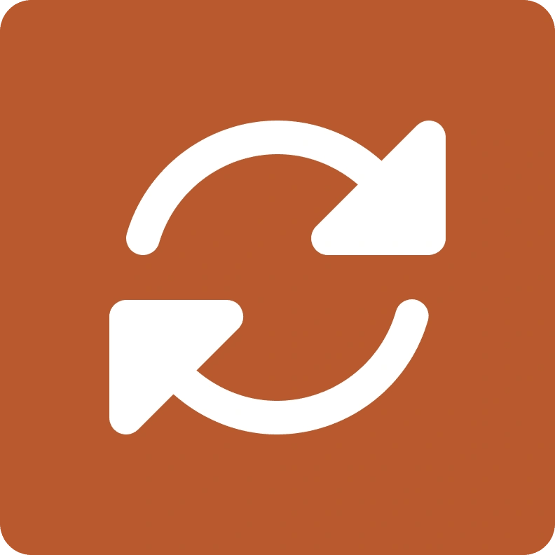 Icon of rotating arrows