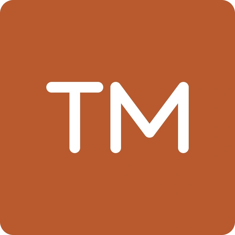 Icon of a trademark symbol