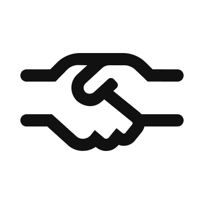 A feminine person working at a laptop, in front of a background of abstract shapes and page layout diagrams.